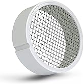 Raven R1510 PVC Termination Vent with 304 Stainless Steel Screen, 4 Inch, Slotted Side for Condensation to Drain, Durable, Ea