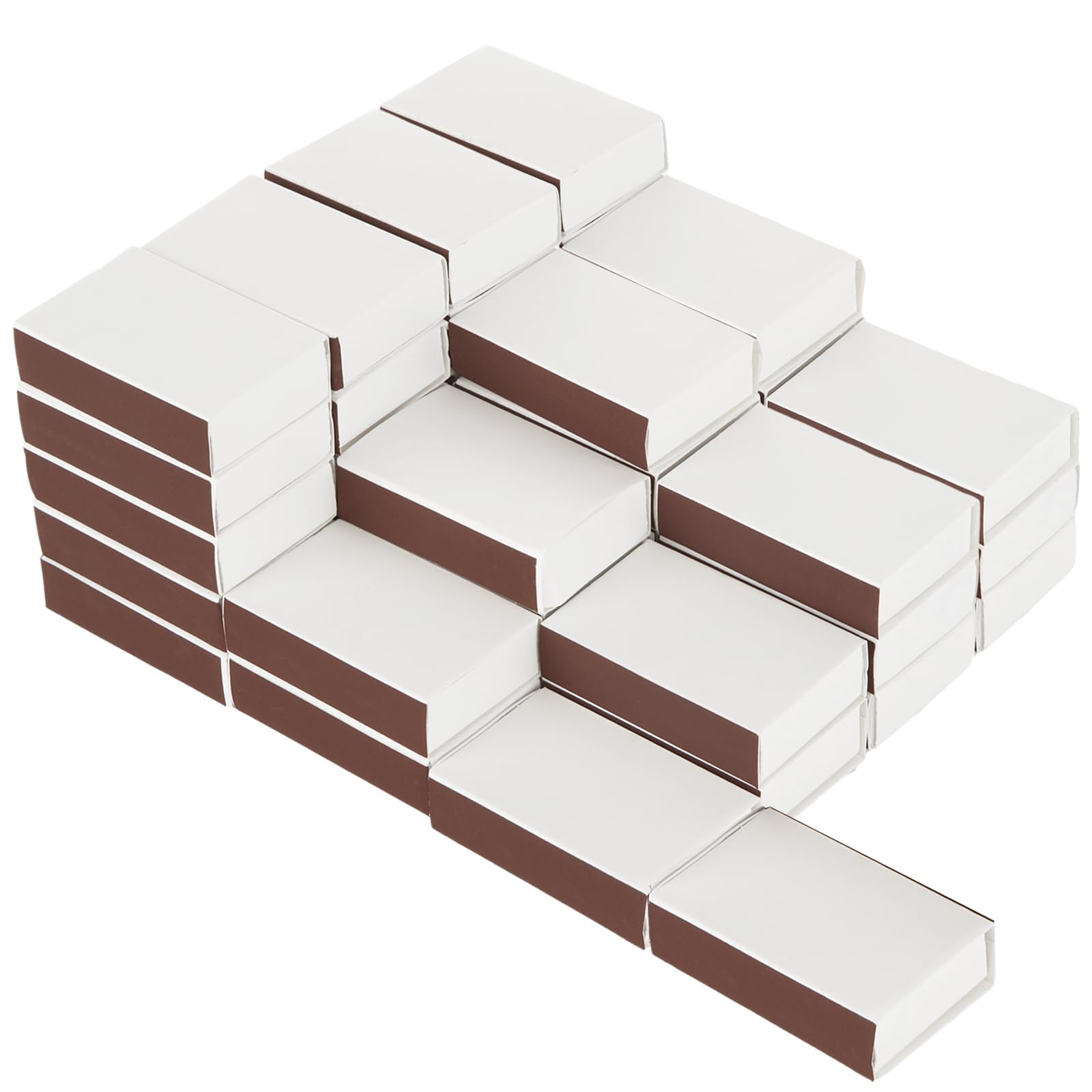Photo 1 of 100 Pcs Blank Matchboxes 2.24 x 1.42 x 0.59 Inch White Small DIY Match Boxes Bulk Matches Storage Containers for Guests Bridal Baby Shower Graduation(No Matches Included)