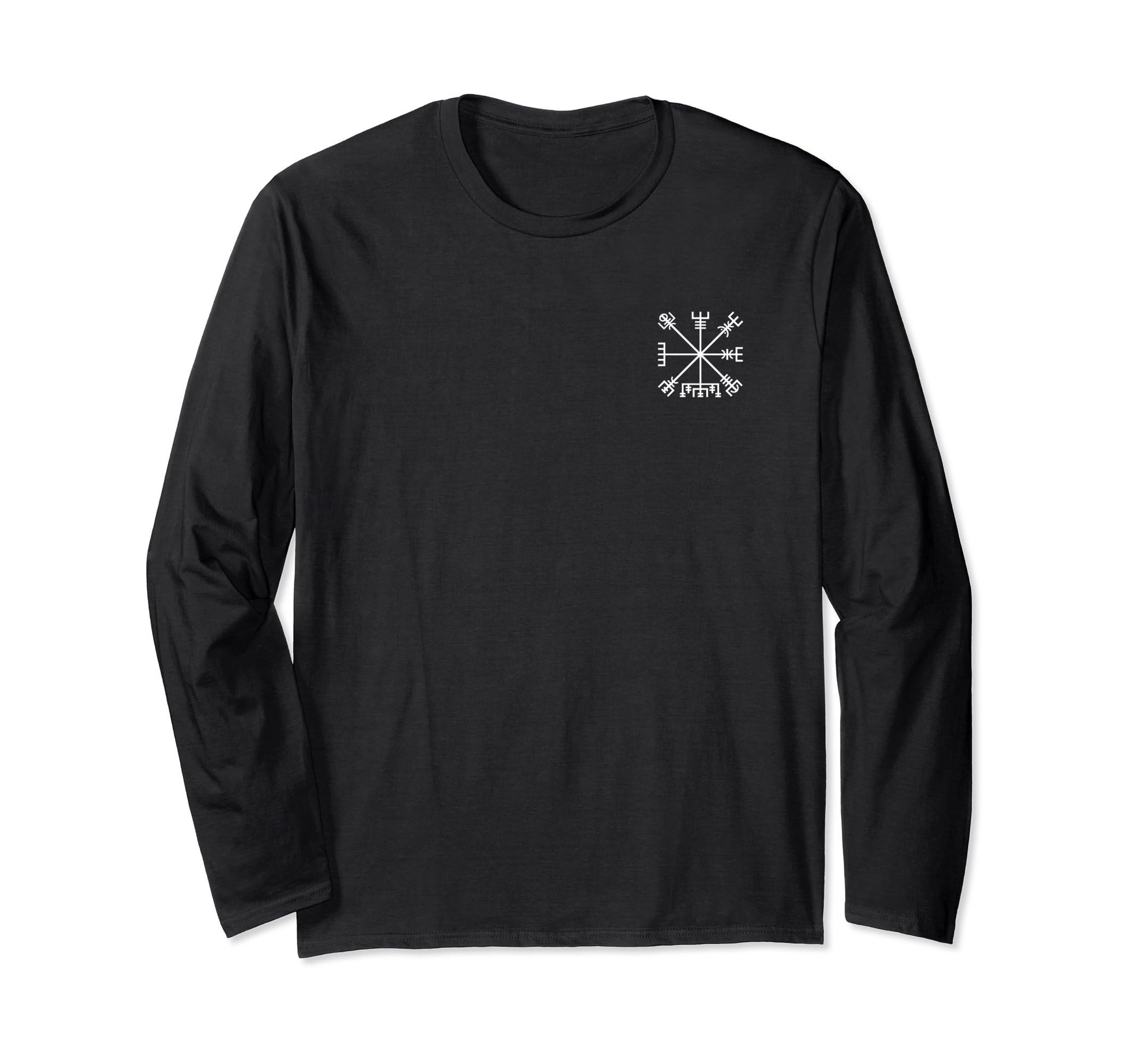 FRONT & BACK Viking Compass Vegvisir Long Sleeve T-Shirt