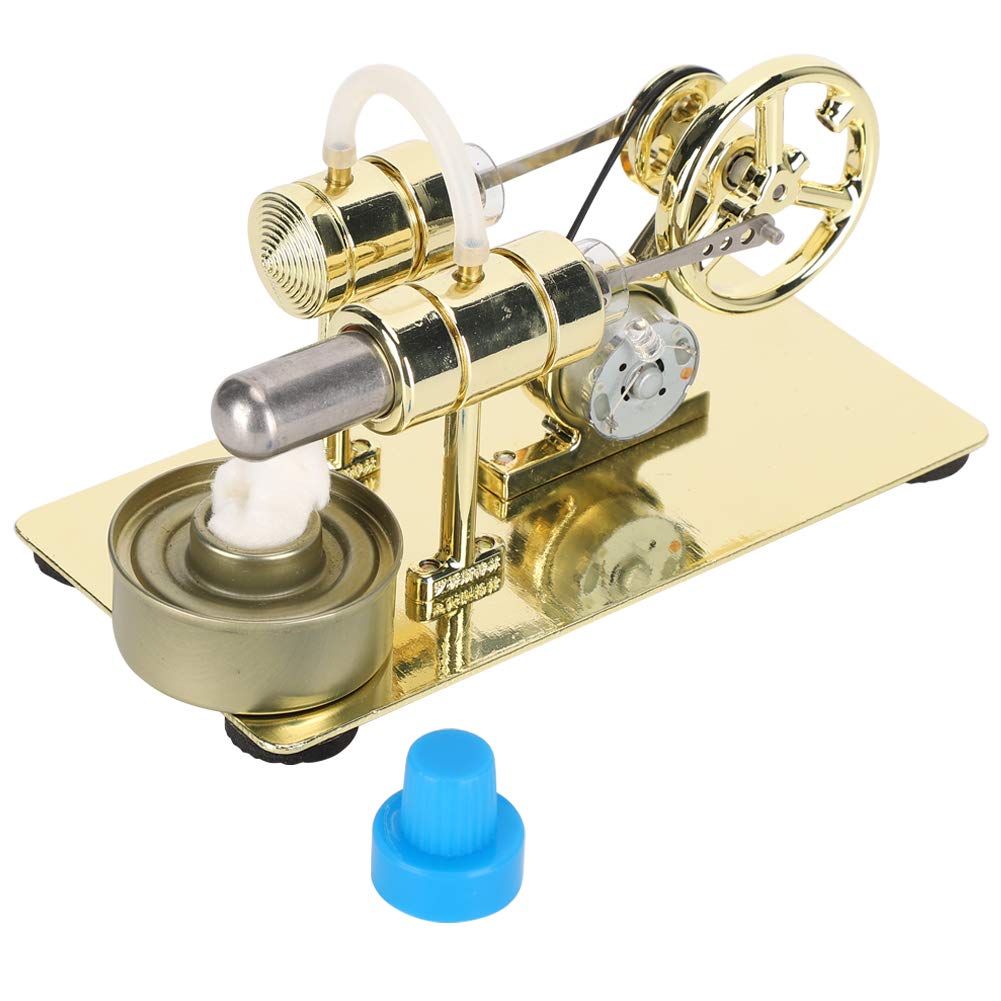 Stainless Steel Hot Air Stirling Motor Kit - Model Physics Educational Toy for Kids