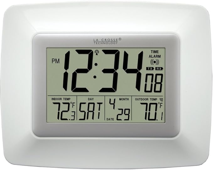 La Crosse Technology Atomic Digital Clock with Indoor