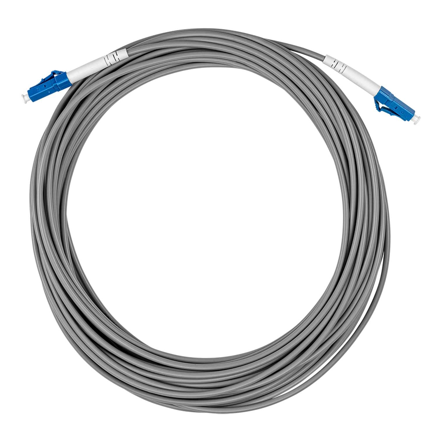 Axing OAK 10-04 Optical Cable with Steel Reinforcement Fibre Optic Patch Cable SMF Fibre Optic Cable LC/UPC Connector 10 m