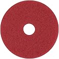 3M Red Buffer Pad 5100, 15 in, 5/Case