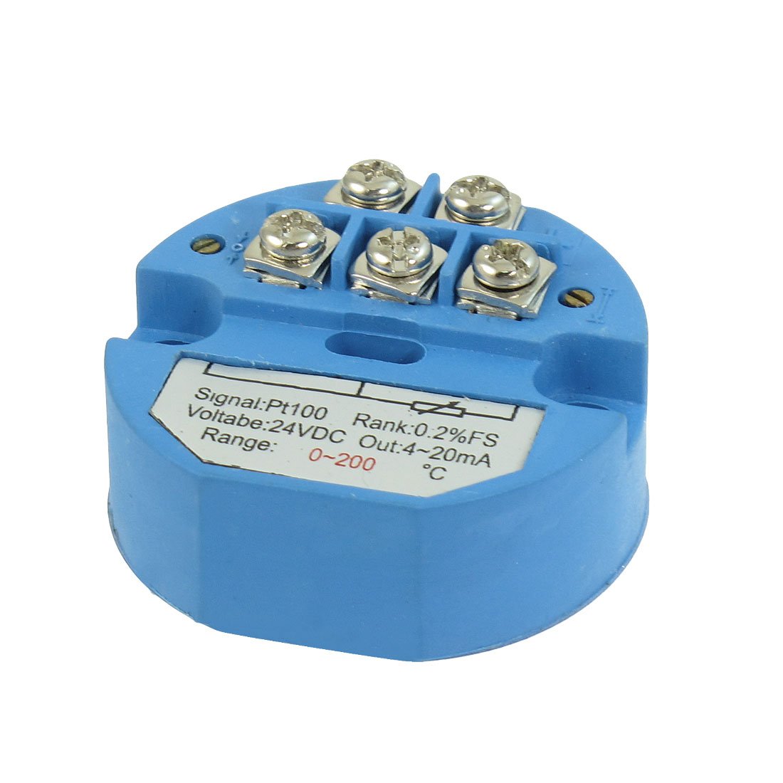 sourcingmap PT100 Temperature Sensor Transmitter 0-200C 4-20mA Output