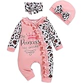 Aoswep Newborn Baby Girl Clothes Jumpsuits Clothes Long Sleeve Rompers
