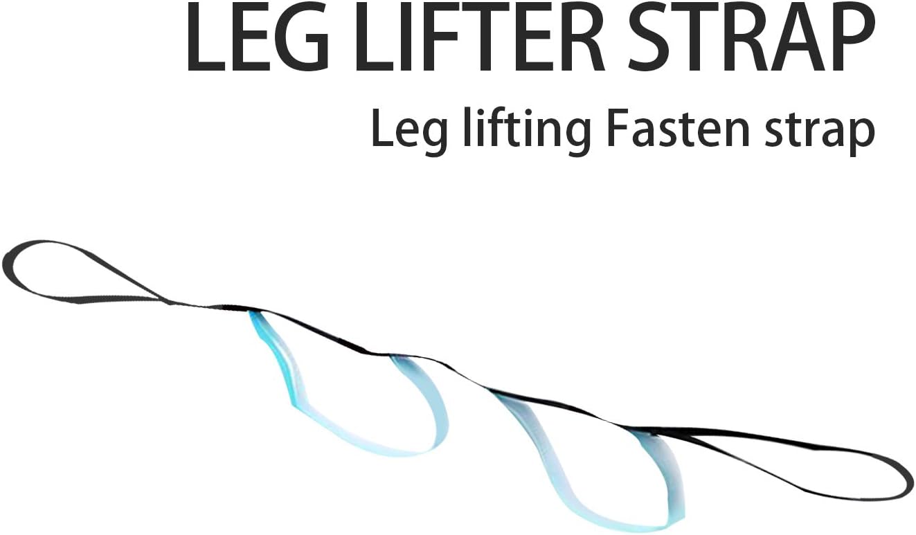 Leg &Thigh Lifter | 40 Inches Rigid Foot Lifter & Hand Grip for Elderly, Handicap, Disability,Nylon Liting Strap for Wheelchair, Bed, Car, Couch, Hip & Knee Replacement (1): Health & Personal Care