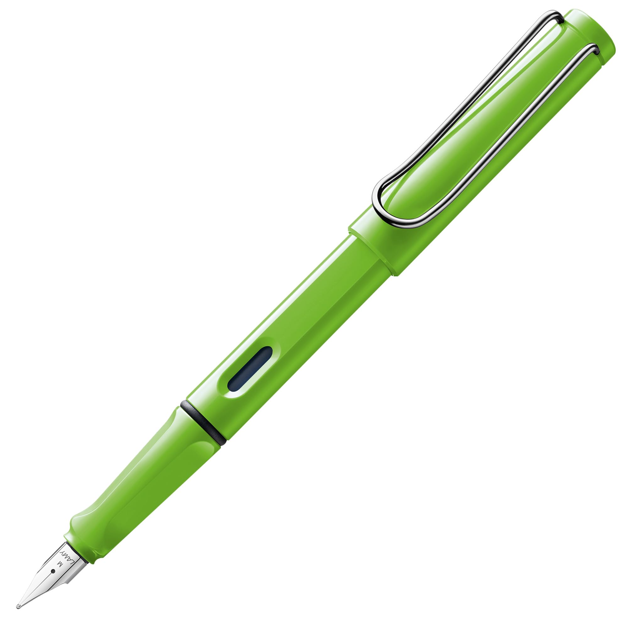 LAMY safari green - Fountain Pen with ergonomic grip & polished steel nib in size EF - ideal for any Writing & Calligraphy - including LAMY T 10 blue cartridge - Right-Handed