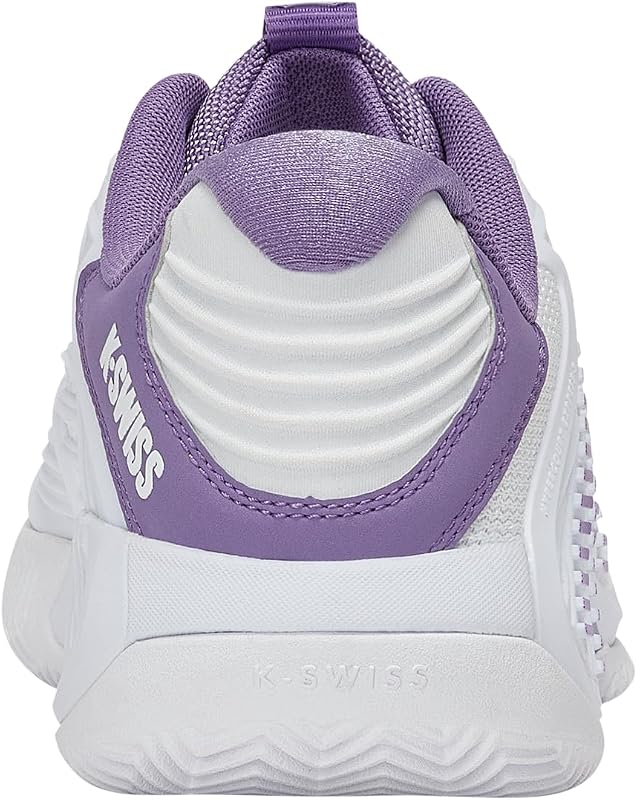 Damen Hypercourt Express 3 Clay Tennis Shoe, White/Purple Haze/Lunar Rock, 39 EU
