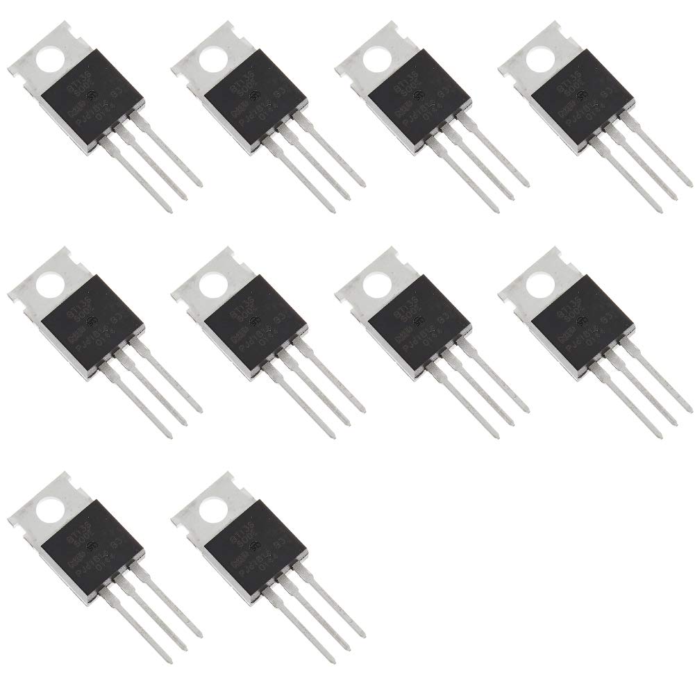 Photo 1 of Bridgold 10pcs BT136-600E BT136-600 BT136 TriacThyristor, Gate Trigger 4A/600V, Through Hole, TO-220AB