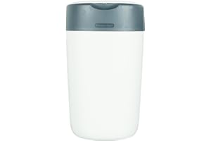 Tommee Tippee Twist and Click Advanced Nappy Bin, Eco-Friendlier System, Includes 1x Refill Cassette with Sustainably Sourced