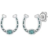 Western Earrings for Women 925 Sterling Silver Western Turquoise Earrings Vintage Turquoise Jewelry Gifts for Women
