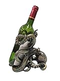 Pacific Giftware Rustic Silver Octopus Wine Holder
