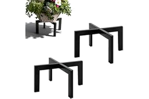 Vitalsvn Metal Plant Stand for Indoor Outdoor Plant Pot Stand Holder Flower Stand 2 Pack X-Shape Design Modern Pot Stand