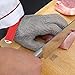 Anself Cut Resistant Glove Stainless Steel Mesh Knife Cut Resistant Protective Glove