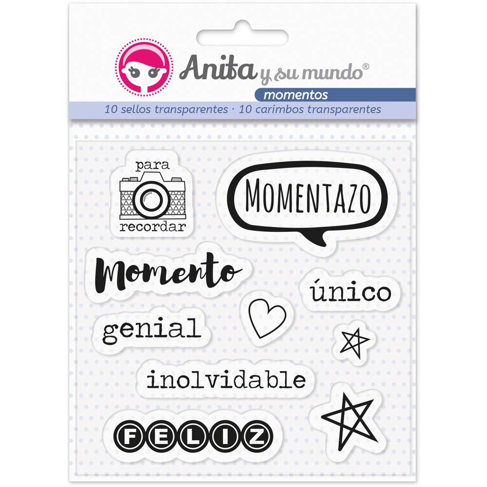 Anita and Su Mundo Moments Stamps, Multi-Colour, 16 x 12 cm, 10