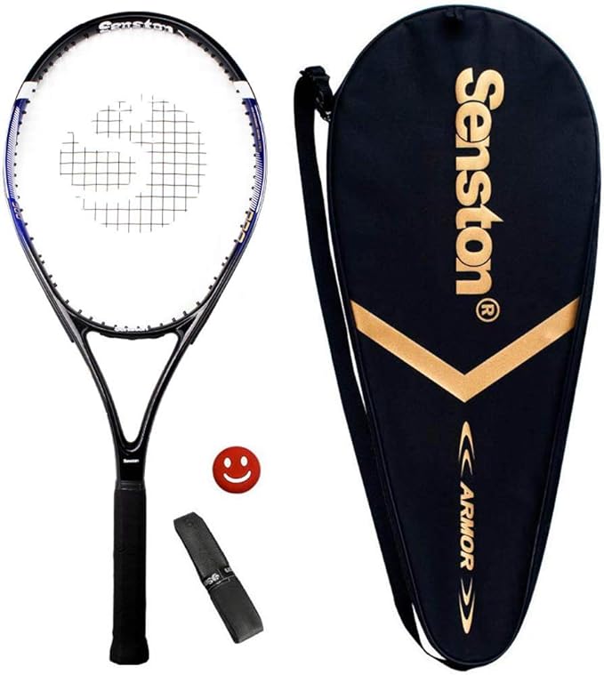 Senston Tennis Racket 27'' for Adults Aluminum Alloy Tennis Racquet Set