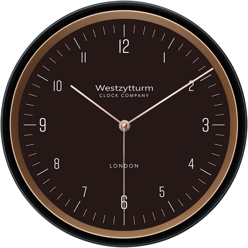 Westzytturm Kitchen Wall Clocks Battery Operated 12 inch Silent Non