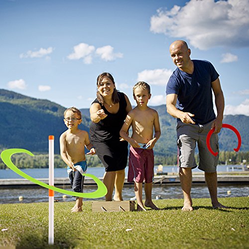 Acekid Kids Horseshoe Play Set Toss Games Sports Toys Classic Sports Playground Equipment