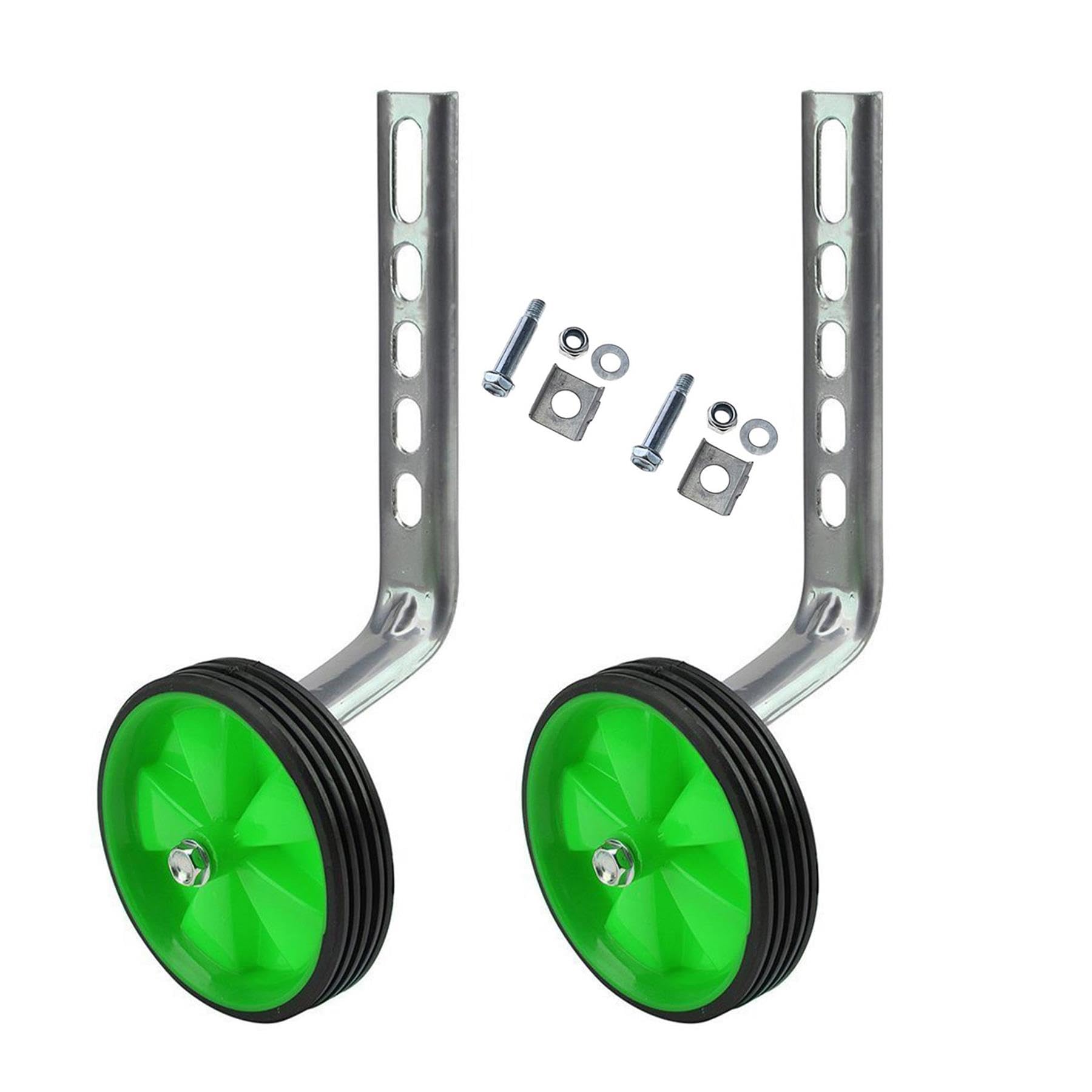 Laxzo® Bicycle Training Wheels for Kids - Universal Easy Fit Bike Stabilizers for 12, 14, 16, 18, 20 inch Kids' Single Speed Bike