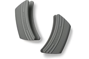 Le Creuset Silicone Set of 2 Handle Grips, 5" x 2 1/2" each, Oyster