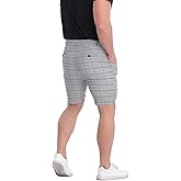 ALLELMS Mens Shorts Slim Fit Stretch 9 Inch Inseam Chino Golf Shorts Pants