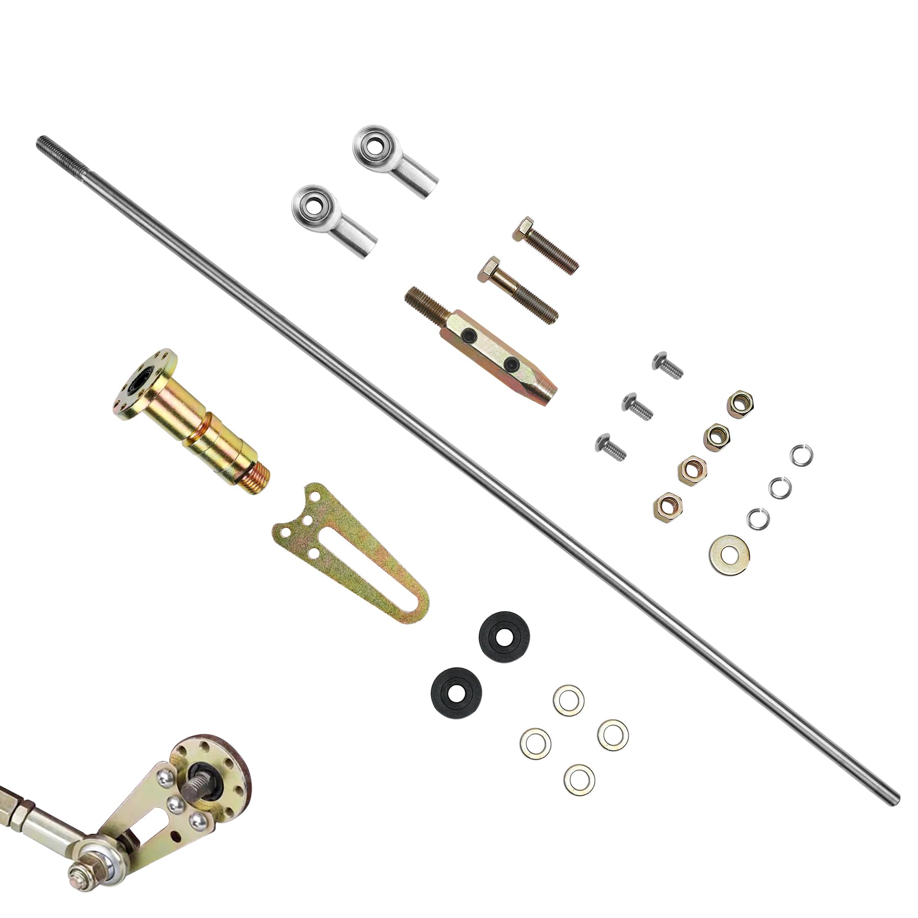 Photo 1 of Column Shift Linkage Kit Compatible With Ford AOD Transmission F150 F250 F350 Mustang Bronco & More