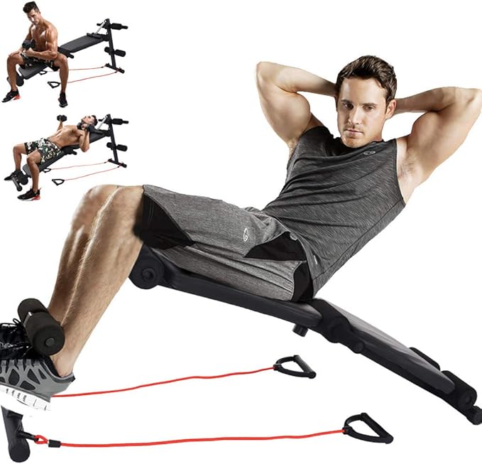 MultiWorkout Bench, Adjustable Foldable Bench