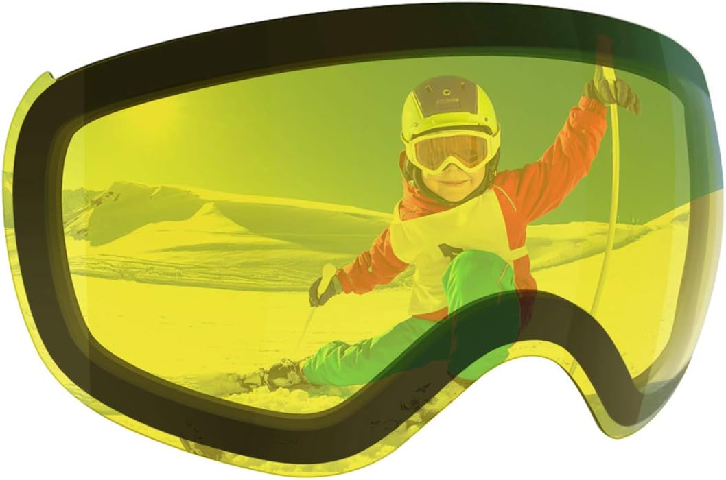 findway Ski Goggles, Snowboard Snow Goggles Magnetic Quick Interchangeable Lens