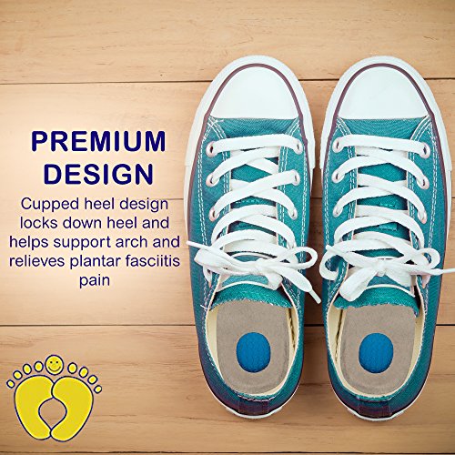 image for Hyjinx Gel Heel Cups (Pair) - Best Shoe Inserts for Heel Spurs - Massa