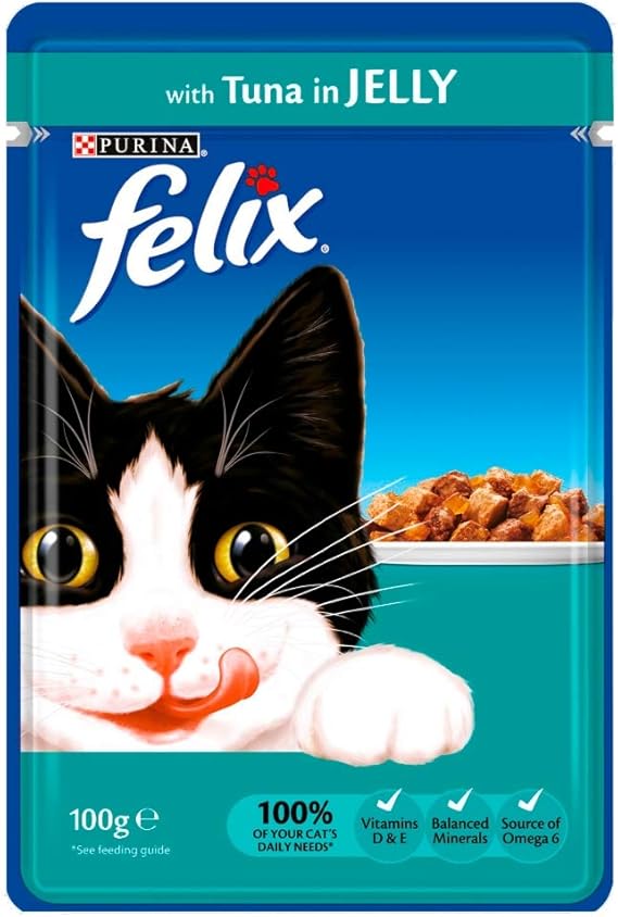 felix senior cat food 44 pouches