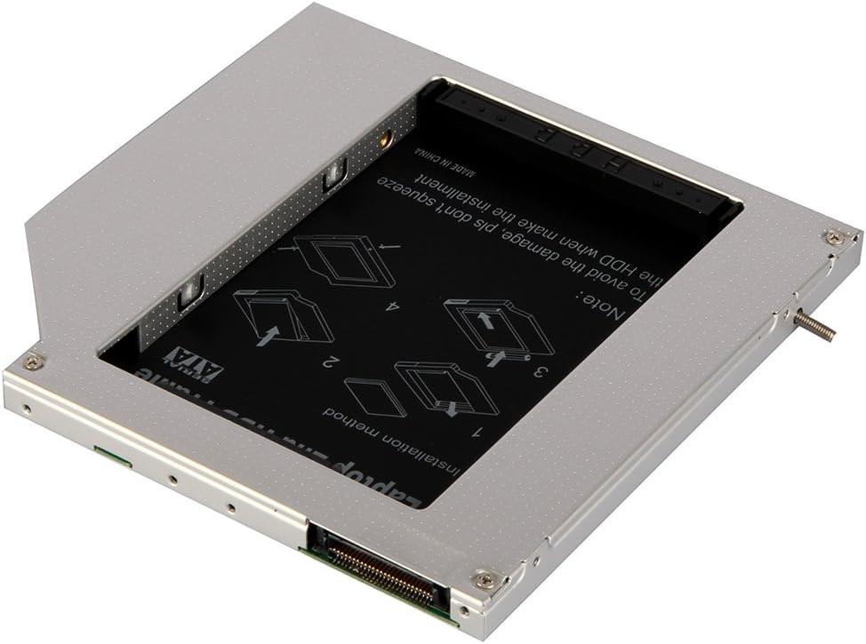LANAOL NEW SATA 2nd HDD caddy for 9.5mm Universal CD/DVD-ROM ACER BENQ HP DELL ASUS