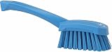 Vikan 41923 Stiff Washing Brush Short Handle 270mm Blue view 2