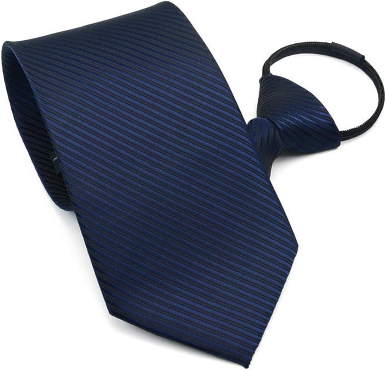 9Cm Zipper Tie Strips Business Necktie Zip Polyester Silk Men'S Neck Ties Wedding Groom Team Neckwear Ready Bow Tie