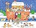 Entertaining with Caspari Christmas Pop-Up Advent Calendar, Santa's Ark, 1-Count