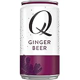 Q Mixers Premium Ginger Beer: Real Ingredients & Less Sweet, 7.5 Fl oz per can, 24 Cans