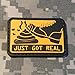 Shit Just Got Real PVC Rubber Morale Patch by NEO Tactical Gear Morale Patch (Black and Yellow)
