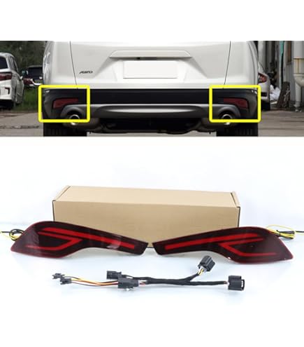thumbnail image 2 of Red LED Rer Bumper Reflectors Fog Brke Til Lights Kuwit 2 of 13
