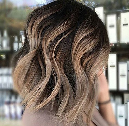 Full Shine 8 Short Wavy Hair Wig Front Lace Bob Wig For Women
