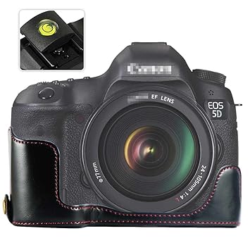 First2savvv negro Funda Cámara cuero de la PU cámara digital bolsa ...