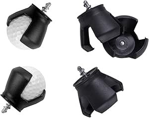 Golf Ball Pick Up Tool, 3-Prong Golf Ball Retriever Grabber Pick Up for Putter Grip, Sucker for Golf Screws Tool, Golf Accessories Black for Men Women Golfer (3Pack)
