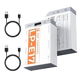 K&amp;F CONCEPT 2-Pack LP-E17 Battery, USB-C R50 Battery Compatible with Canon EOS R100 R50 RP R8 R10, Powershot V1, Rebel T8i T7i T6i T6s SL2 SL3 EOS M3, M5, M6, EOS 200D 77D 750D 760D Cameras