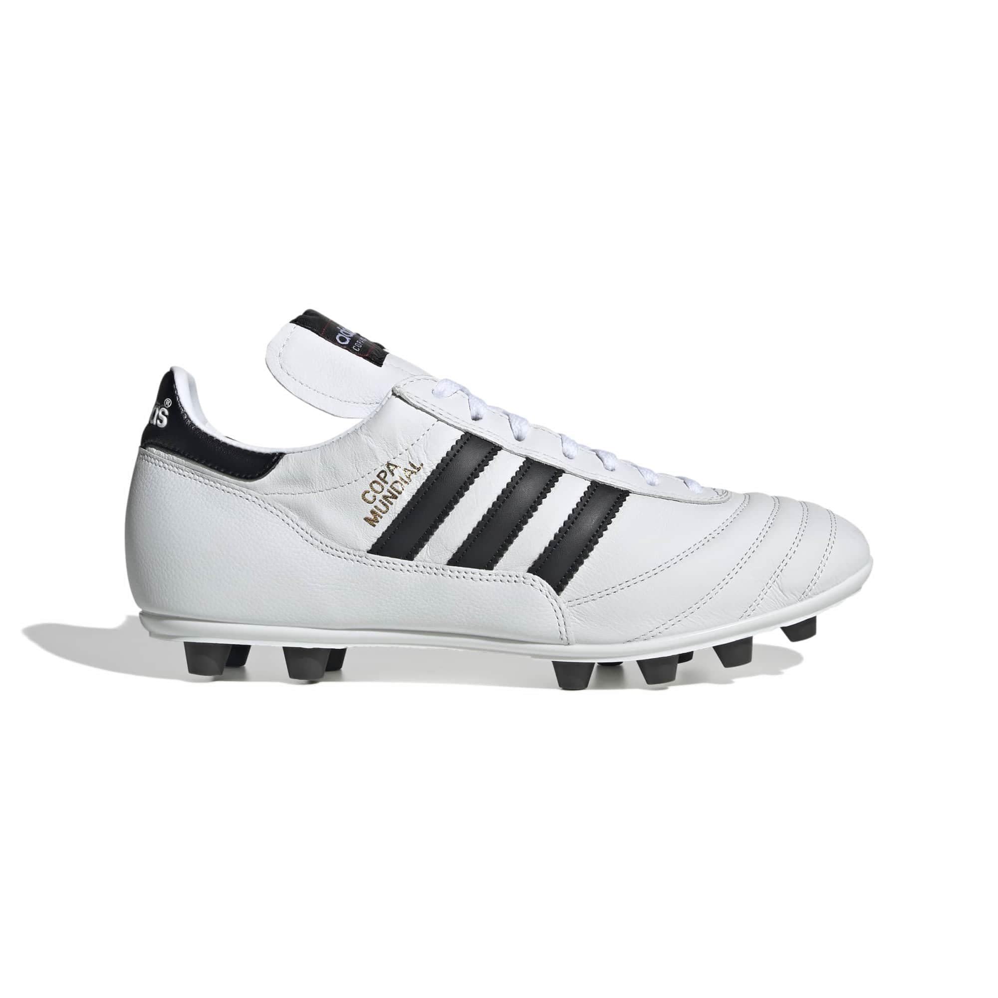 adidas Men's Copa Mundial Firm Ground, White/Black/Gold Metallic, 10 Image