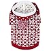 Blueberry Pet Let It Snow Classic Ugly Christmas Holiday Snowflake Pullover Hoodie Dog Sweater in Red and White, Back Length 10