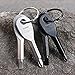 Mini Pocket Screwdriver Set, Outdoor Multifunctional Pocket 2 Key Stainless Steel Keychain EDC Tool 1 Screwdriver+1 Screwdriver+1 Key Ring (Silver)