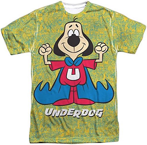 Underdog Flexing Mens Sublimation Shirt White Medium