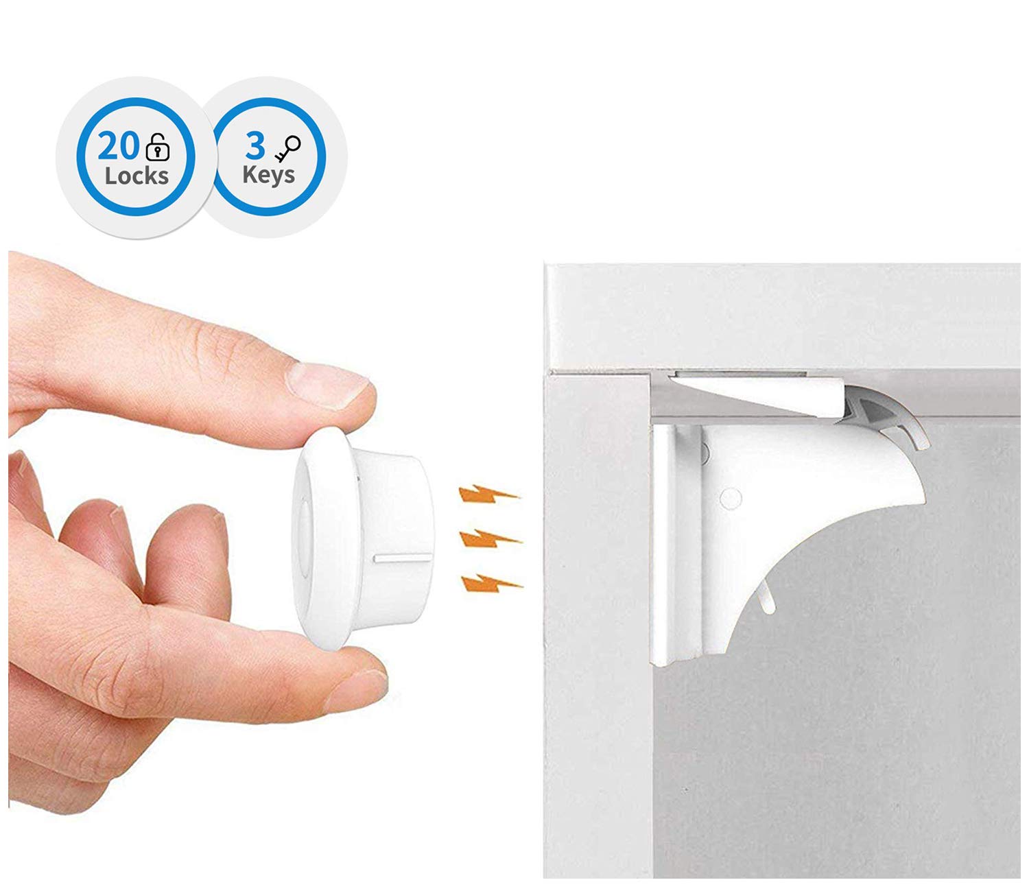 dokon child safety magnetic cupboard locks