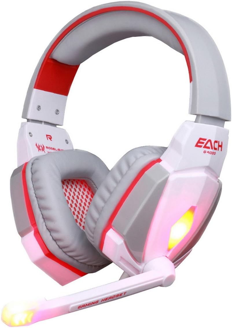 Mecoco Gaming Headset Stereo USB LED Lighting Headphone with Mic for PC Laptop Tablet
