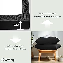 Shilucheng Tencel Sheets 4 Piece, 100% Eucalyptus