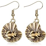 Silver Frog Earrings for Women Vintage Frogs Shaped Stud Earrings Cute Animal Earrings for Teens Girls Frog Jewelry Gifts for