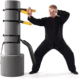 SYNTECSO Portable Wing Chun Dummy, Detachable Wooden Training Dummy